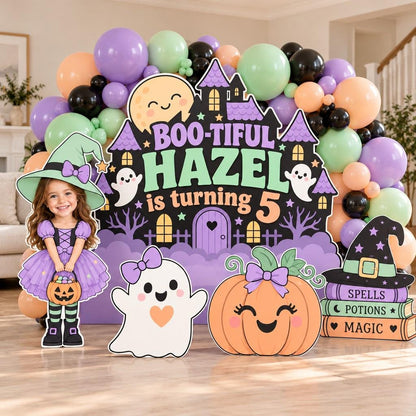 Storybook Witch Cottage Birthday Backdrop