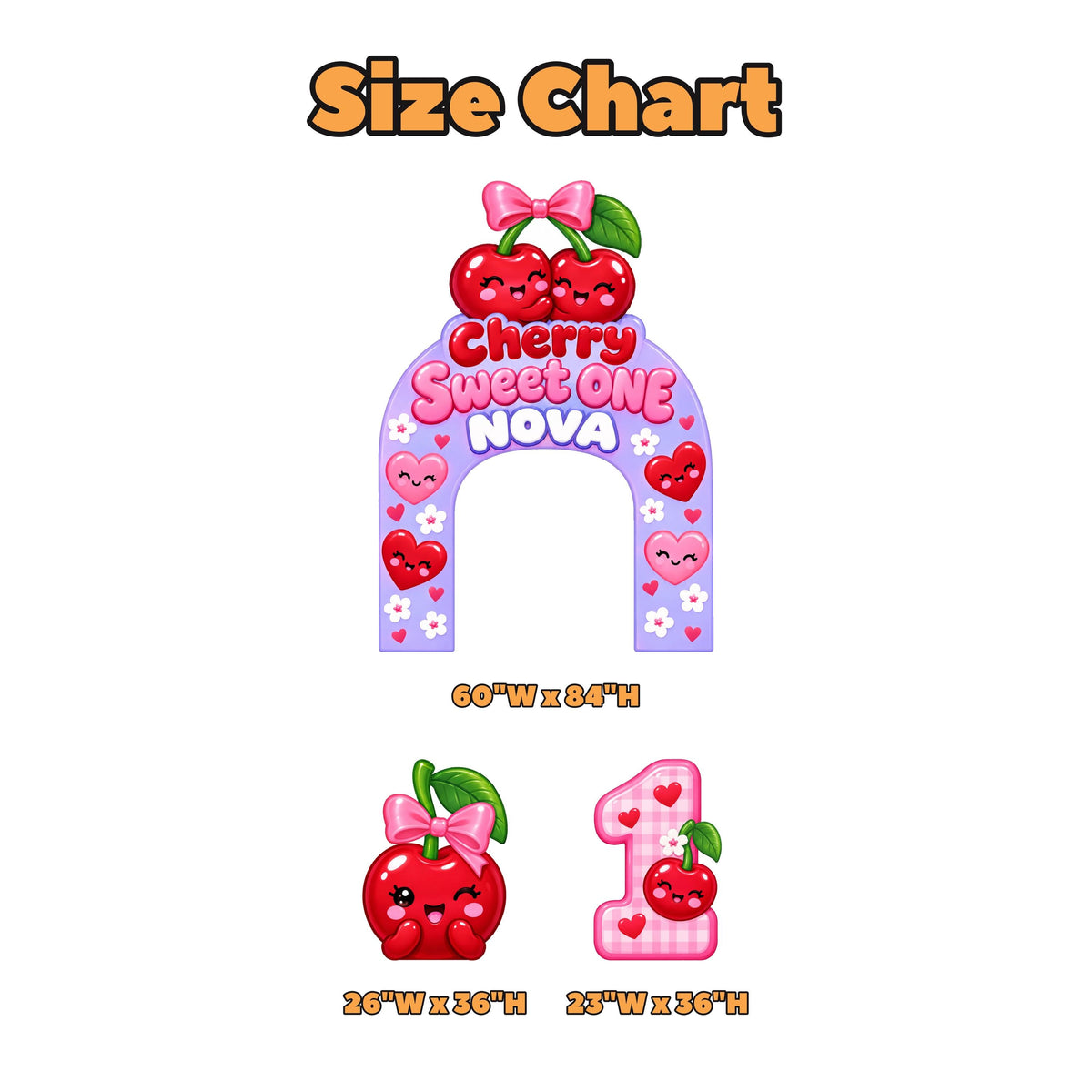 Lilac Kawaii Cherry Sweet One Arch Set