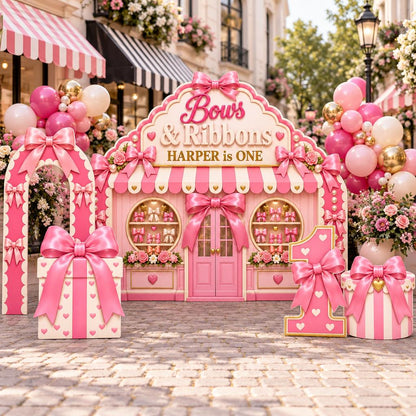 Pink Bow Boutique Shopfront Set