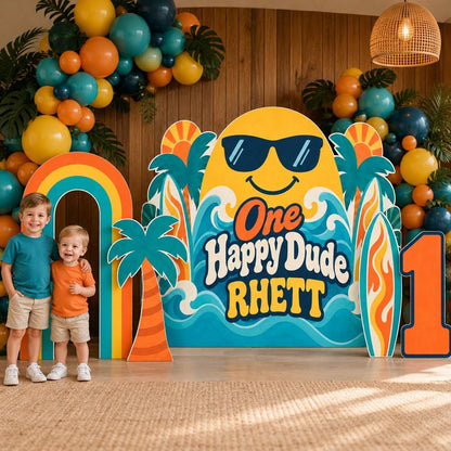 Sunglasses Sun Palm Surf Happy Dude Set