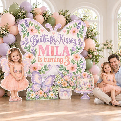 Greenhouse Butterfly Garden Backdrop Set