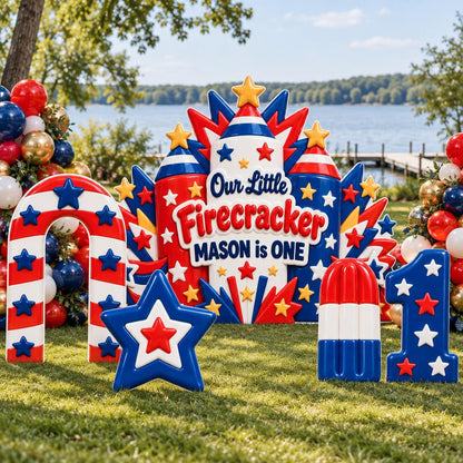 3D Clay Firecracker Trio Birthday Set