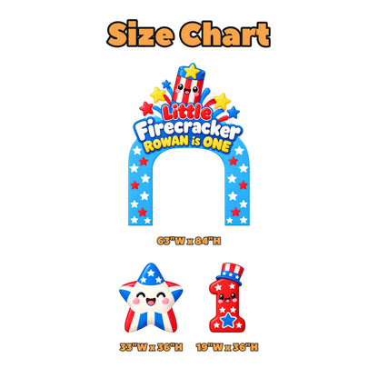 Blue Star Little Firecracker Arch Set