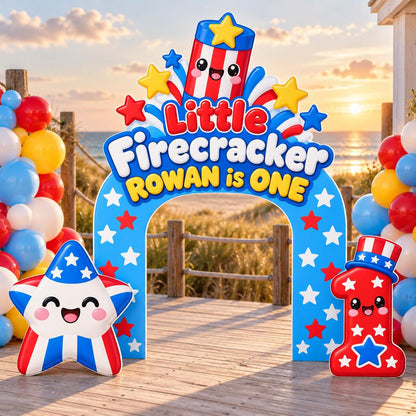 Blue Star Little Firecracker Arch Set