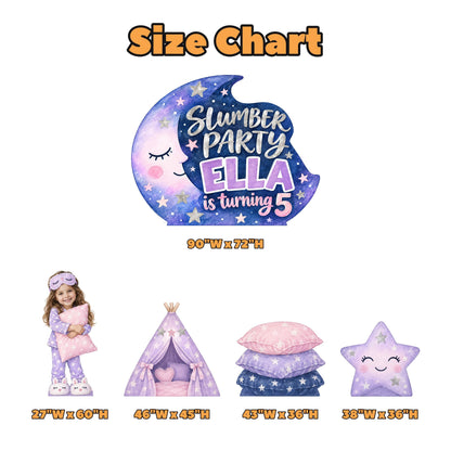 Purple Crescent Moon Slumber Party Set