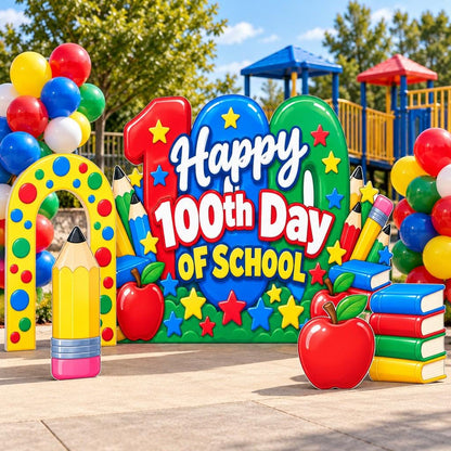 Polka Dot Arch 100th Day of School Set
