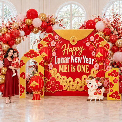 Red Envelope Gold Coin Lunar New Year Set