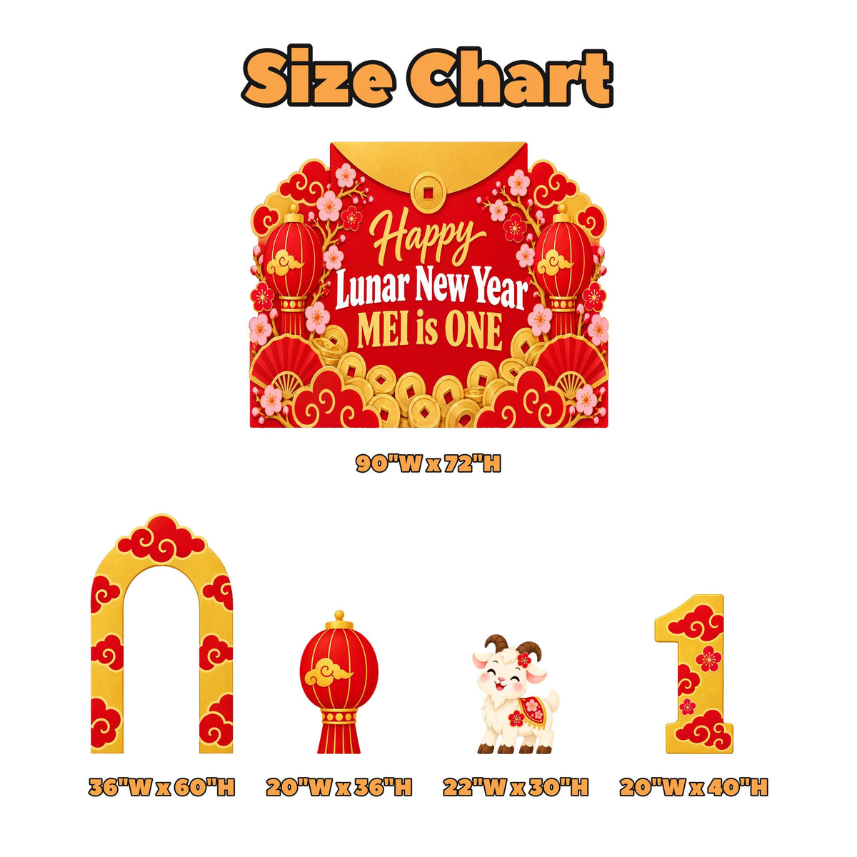 Red Envelope Gold Coin Lunar New Year Set