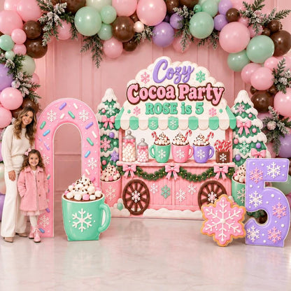 Pastel Cocoa Cart Sprinkle Arch Set