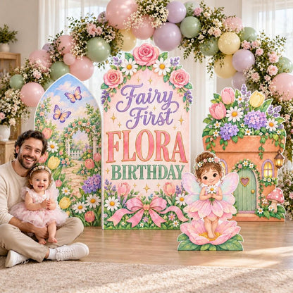 Pastel Flower Garden Fairy First Arch Set