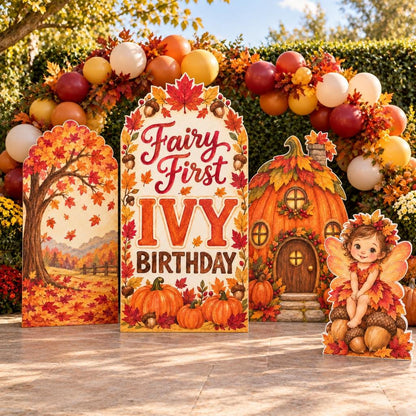 Autumn Leaves Pumpkin Fairy First Arch Set