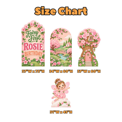 Cherry Blossom Fairy First Backdrop Set