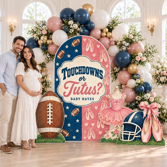 Navy Rose Football Ballet Reveal Arch