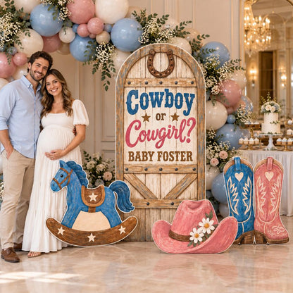 Barn Door Cowboy or Cowgirl Reveal Set
