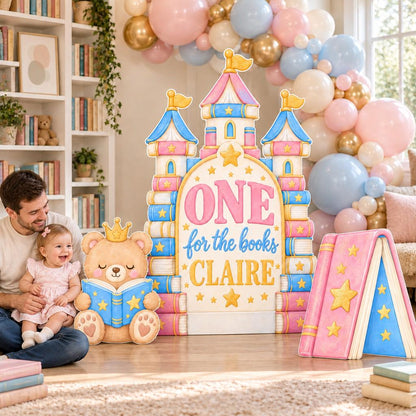 Book Castle Teddy One for the Books Set