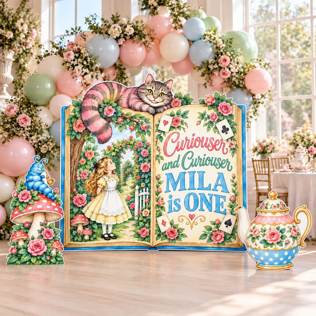 Rose Garden Wonderland Open Book Set