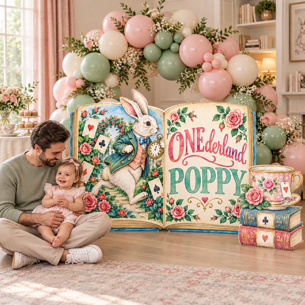 Watercolor Rabbit Wonderland Storybook Set