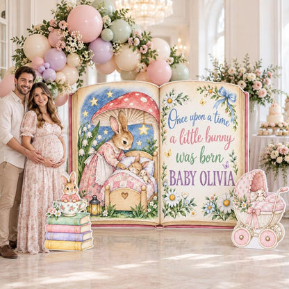 Storybook Bunny Baby Shower Book Set