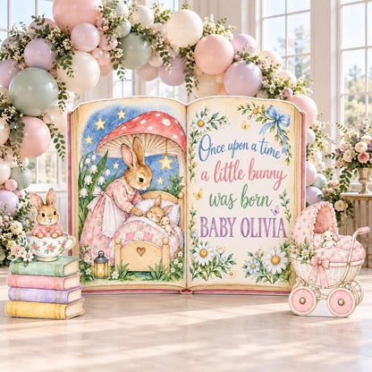Storybook Bunny Baby Shower Book Set