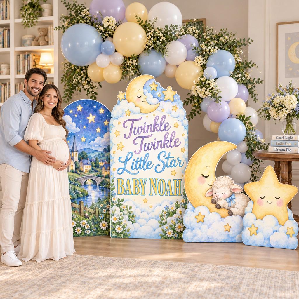 Night Village Twinkle Star Baby Shower Set