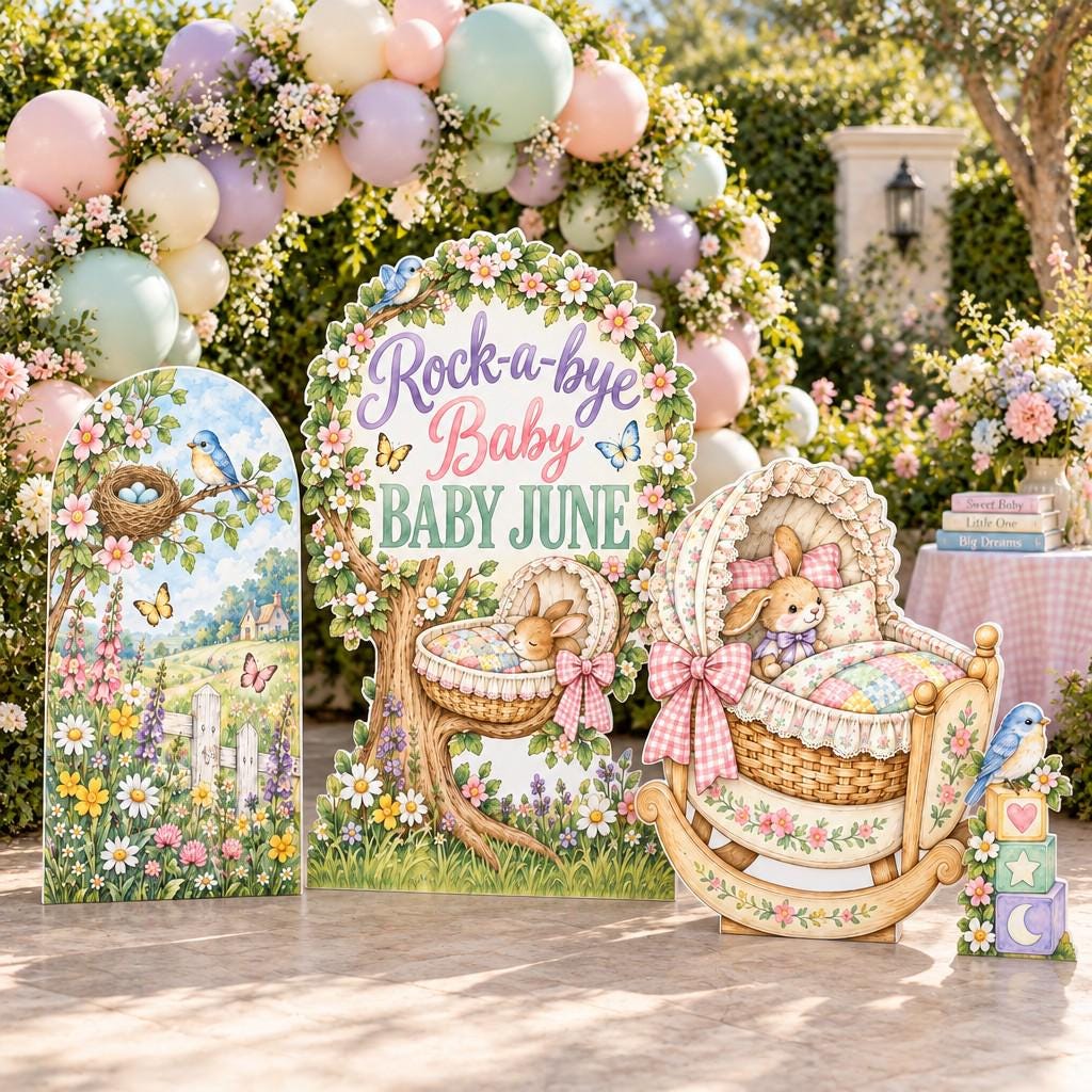 Blossom Cradle Rock-a-Bye Baby Arch Set