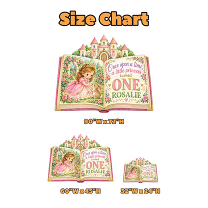 Giant Open Storybook Princess Backdrop