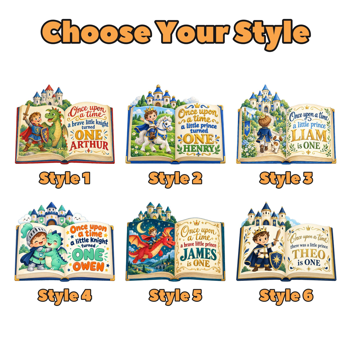 Knight and Dragon Storybook Backdrop