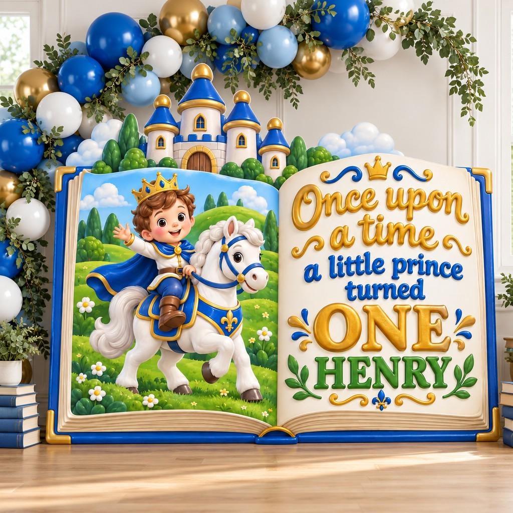 Knight and Dragon Storybook Backdrop