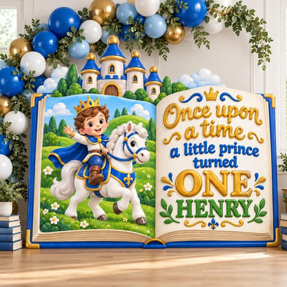 Knight and Dragon Storybook Backdrop