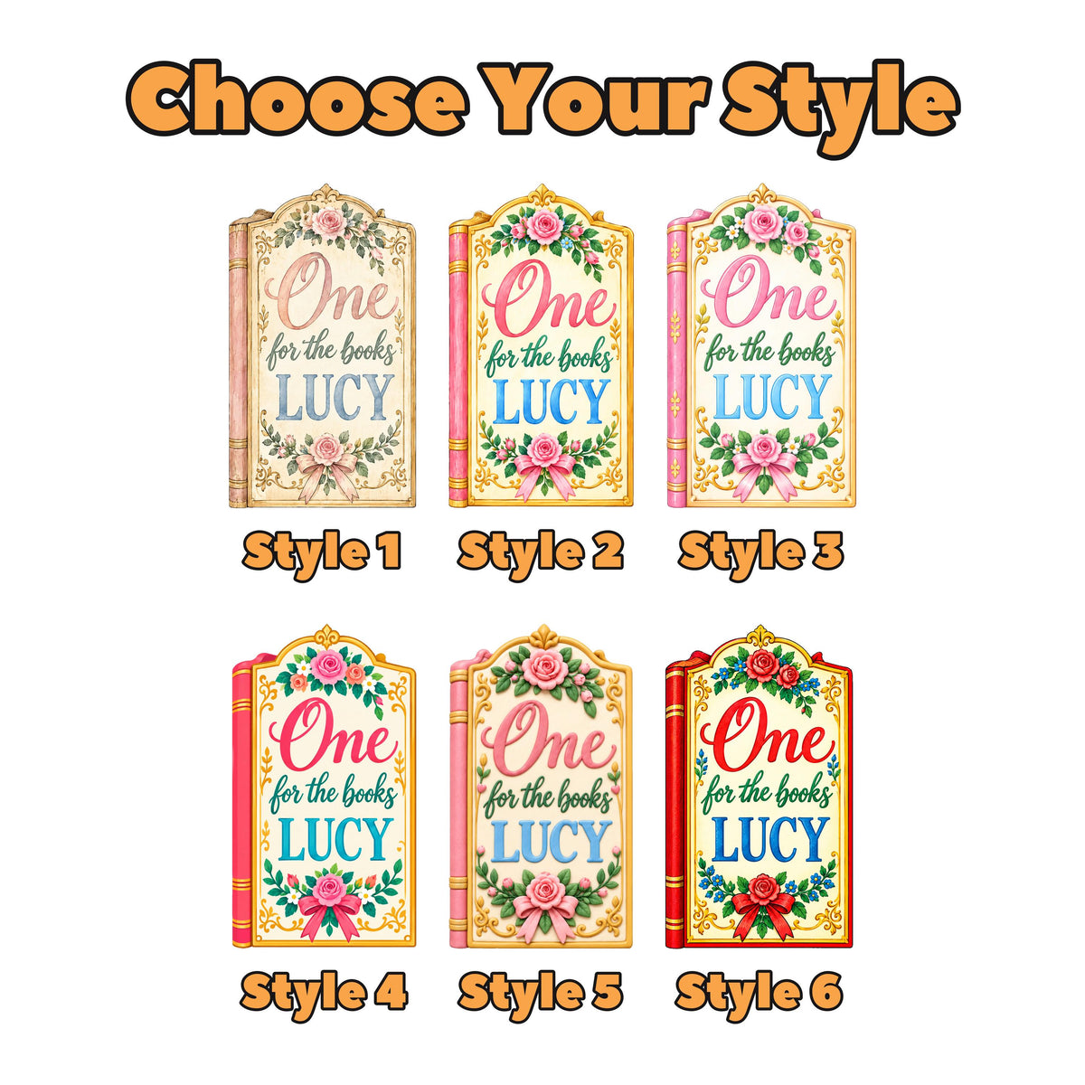 Vintage Rose One for the Books Arch Set
