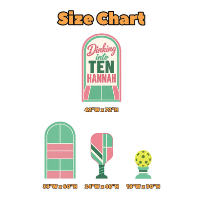 Mint Blush Pickleball Court Arch Set