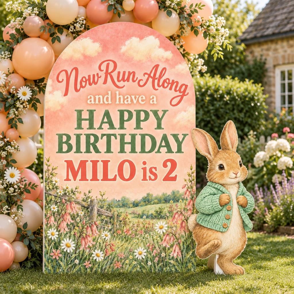 Bluebell Meadow Storybook Bunny Arch Set