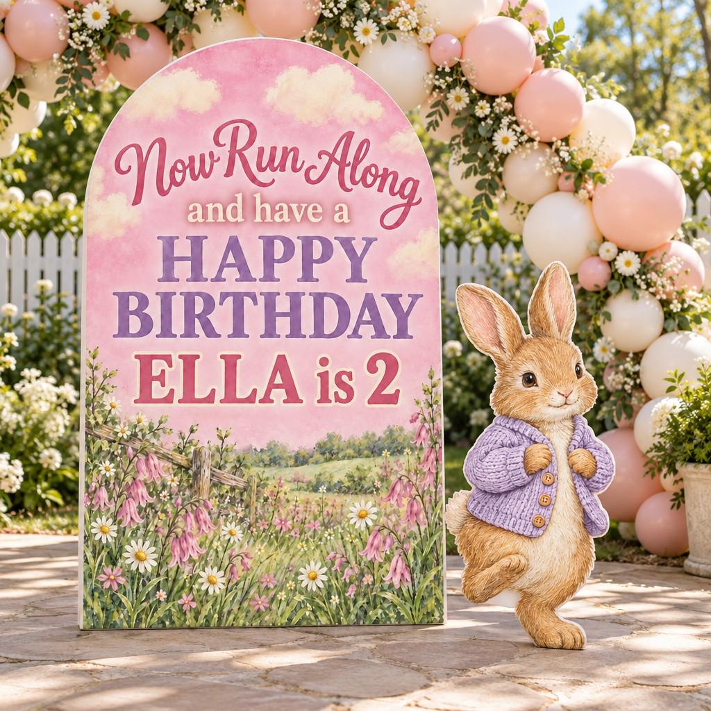 Bluebell Meadow Storybook Bunny Arch Set
