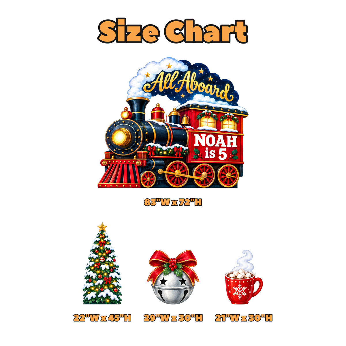 Snowy Night Christmas Steam Engine Set