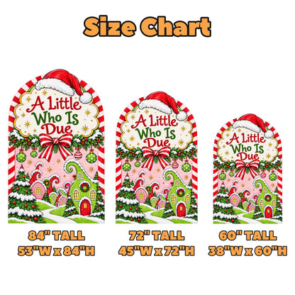 Candy Cane Whimsical Village Baby Shower Arch