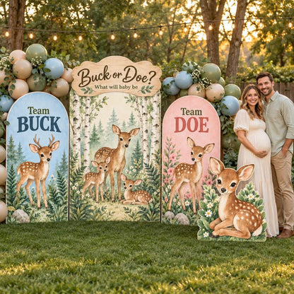 Woodland Deer Buck or Doe Reveal Set