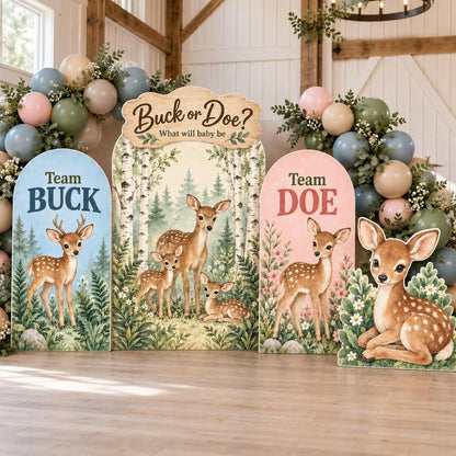 Woodland Deer Buck or Doe Reveal Set