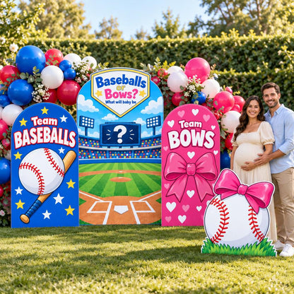 Ballpark Baseballs or Bows Reveal Set