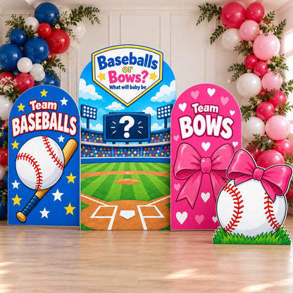 Ballpark Baseballs or Bows Reveal Set