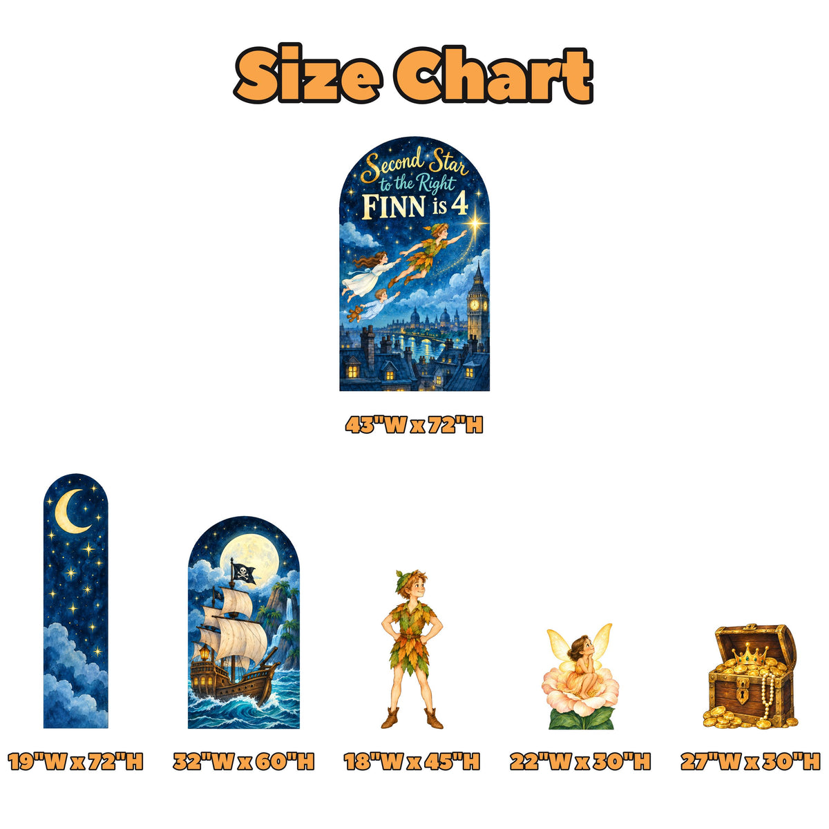 Second Star Neverland Night Sky Arch Set
