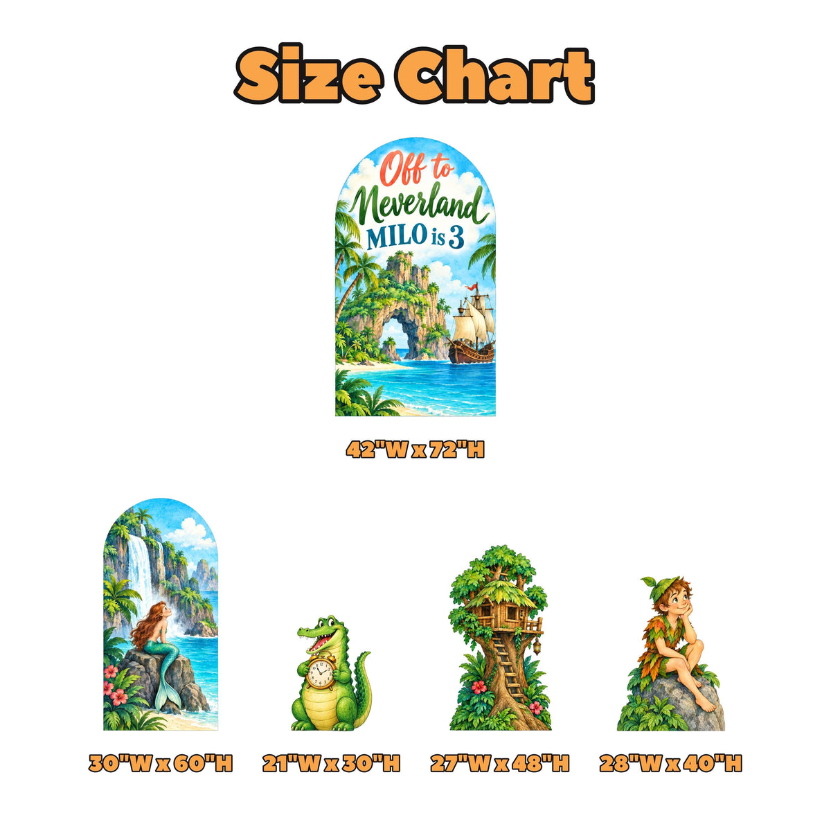 Tropical Lagoon Neverland Arch Set