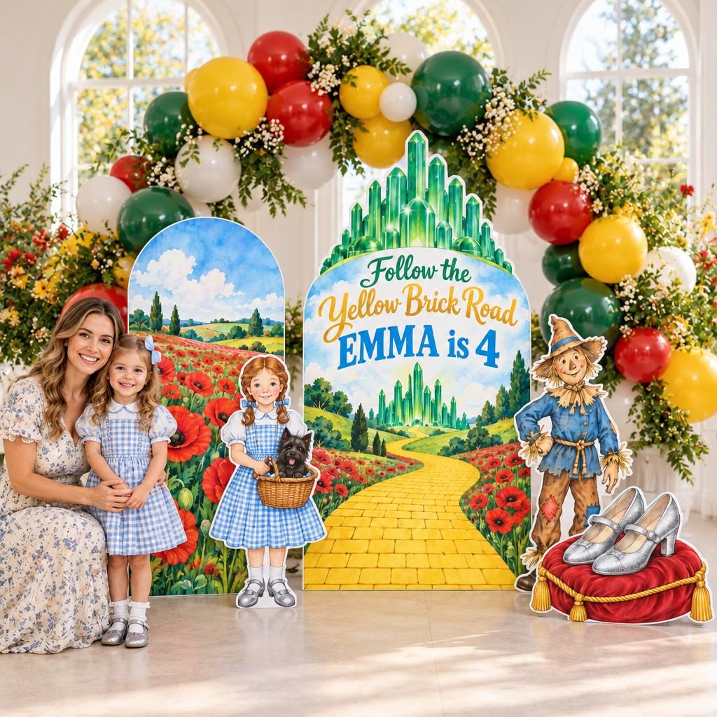 Yellow Brick Road Emerald City Arch Set