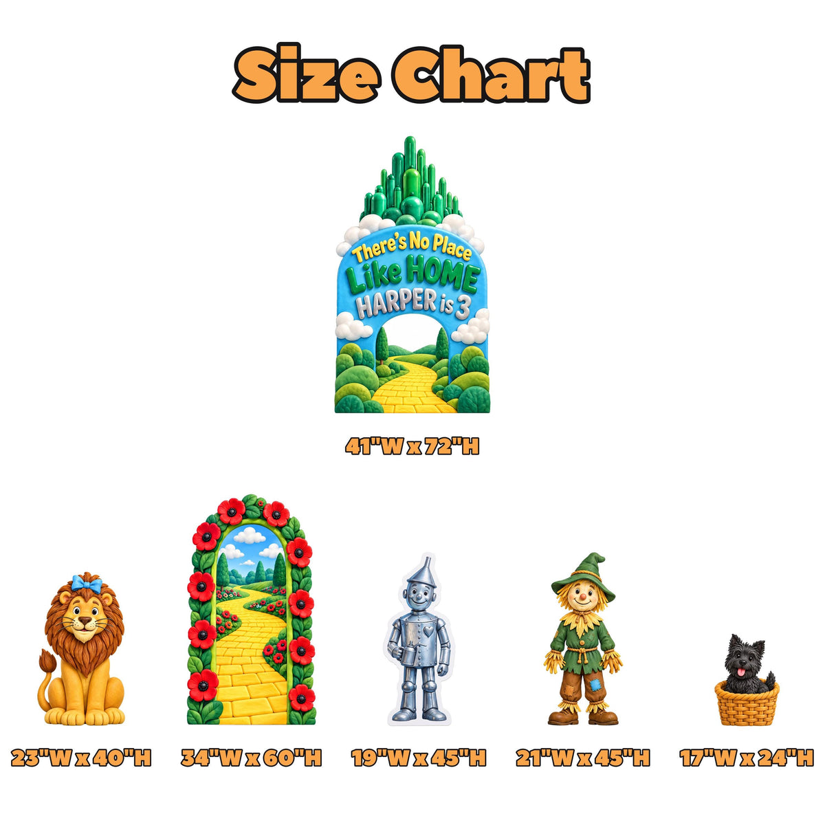 Poppy Road Land of Oz Birthday Arch Set
