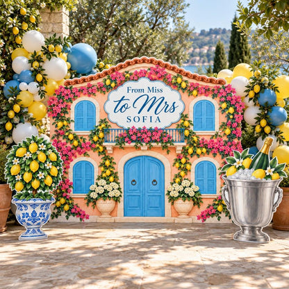 Amalfi Villa Facade Lemon Bridal Set