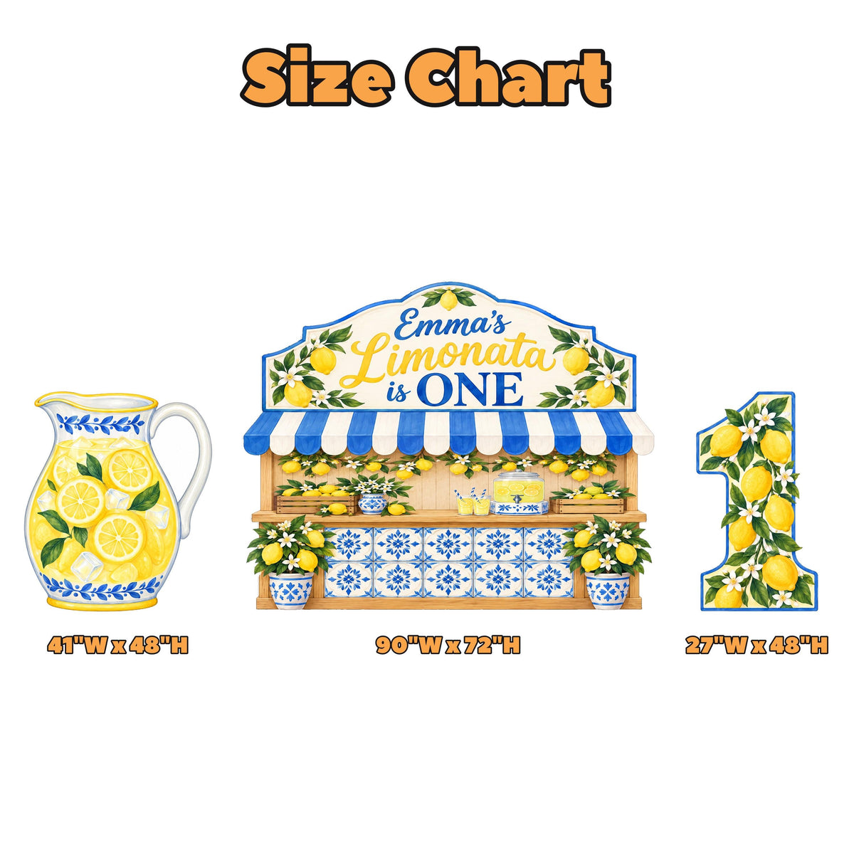 Amalfi Limonata Lemon Stand Backdrop Set