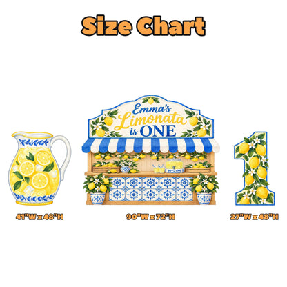 Amalfi Limonata Lemon Stand Backdrop Set