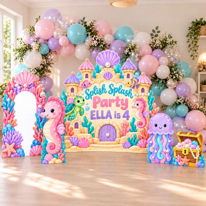 Pastel Sand Castle Under the Sea Set
