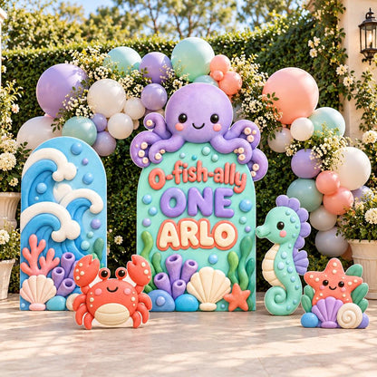 Lilac Octopus Ofishally One Arch Set