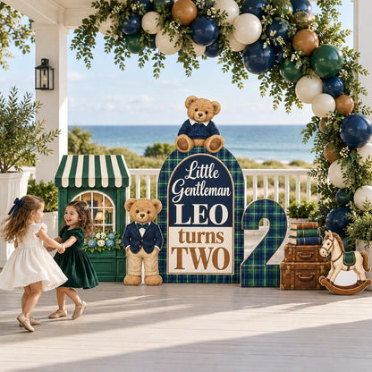 Green Tartan Little Gentleman Bear Arch