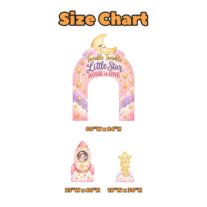 Pink Moon Twinkle Little Star Arch Set
